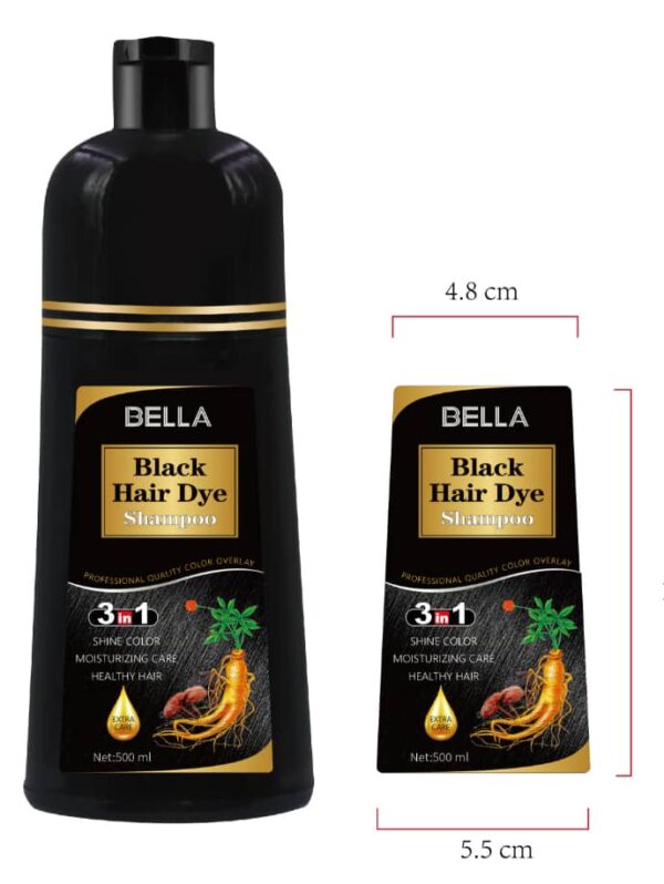 BELLA Black Hair Dye Shampoo